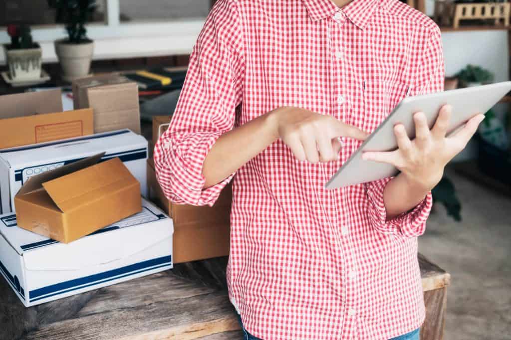 A Man Holding a Tablet